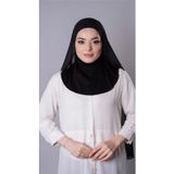 Hürrem Bone Siyah Pratik Hazır Geçmeli Şal Şifon Kumaş Hijab Bone 3009_01
