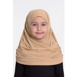Hürrem Bone Sütlü Kahve Pratik Hazır Geçmeli Çocuk Tesettür Bone Sandy Kumaş Kendinden Boneli 78_26