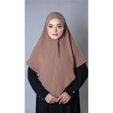 Hürrem Bone Taba Pratik Hazır Geçmeli Tesettür Eşarp Aerobin Kumaş Düz Hijab 2309_33