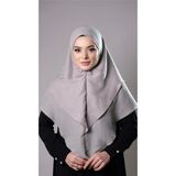 Hürrem Bone Taş Pratik Hazır Geçmeli Tesettür Eşarp Pamuk Caz Kumaş Çift Katlı Düz Hijab 2303_46