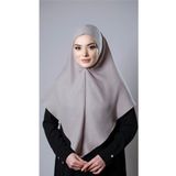 Hürrem Bone Taş Pratik Hazır Geçmeli Tesettür Eşarp Pamuk Caz Kumaş Düz Hijab 2306_46