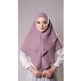 Hürrem Bone Violet Pratik Hazır Geçmeli Tesettür Eşarp Pamuk Caz Kumaş Çift Katlı Düz Hijab 2303_21