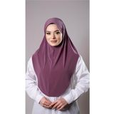 Hürrem Bone Violet Pratik Hazır Geçmeli Tesettür Eşarp Sandy Kumaş Düz Hijab 2308_21