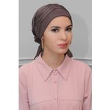 Hürrem Bone Vizon Pratik Hazır Geçmeli Tesettür Bone Sandy Kumaş İncili Pileli Nervürlü Güllü 1805_10