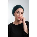 HÜRREM BONE Zümrüt Pratik Hazır Geçmeli Tesettür Bone Fukuro Simli Büzgülü 2116_37