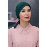HÜRREM BONE Zümrüt Pratik Hazır Geçmeli Tesettür Bone Sandy Kumaş Örgülü Güllü 1203_37