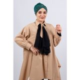 Hürrem Bone Zümrüt Pratik Hazır Geçmeli Tesettür Bone Sandy Kumaş Taşlı 1456_37