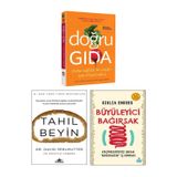 Hürriyet Kitap Büyüleyici Bağırsak Giulia Enders + Tahıl Beyin David Perlmutter + Doğru Gıda National Geographic