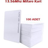 Hursoft Güvenlik Mifare Baskısız Kart (100 Adet) - 13,56 Mhz Kart