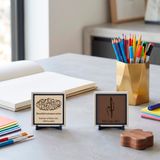 Huruf-u Mukatta ve Mealli Bismillah İkili Set 10x10 cm | Yaşam alanları için şık ikili tasarım, ev ve ofis dekorasyonunu tamamlayan zarif parça