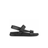 Hush Puppies Anatomik Deri Sandalet, 43, 626400-HP, Siyah, Erkek