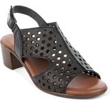 Hush Puppies Fito 624216 010-Siyah Anatomik Taban Ayarlanabilir Cırtlı Kadın Sandalet