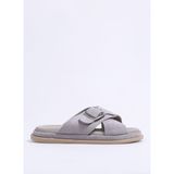 Hush Puppies Gri Kadın Süet Terlik KEITH