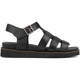 Hush Puppies Khida Anatomik Taban Hakiki Deri Kadın Sandalet - Siyah