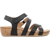 Hush Puppies Lieber Siyah Anatomik Taban Hakiki Deri Kadın Sandalet