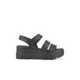 Hush Puppies Podporo Deri Sandalet, 39, 625206-HP, Siyah, Kadın