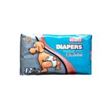 Hushpet 2-7 kg arası Köpekler İçin Bağlamalı Çiş Pedi 12'Lİ