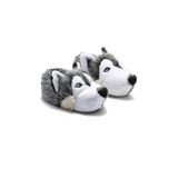 Husky Erkek Hayvanlı Panduf Gri 40/45