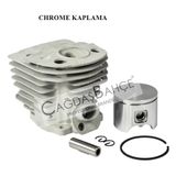 Husqvarna 55 / 51testere Chrome Silindir Piston Seti 46 Mm