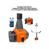 Husqvarna Benzinli Yan Tırpan 553RS 3.1 HP / Askılık+Otomatik Başlık+Elmas Daire+1 LT 2T Yağ