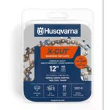 Husqvarna X-Cut S93G 12 İnç Elektrikli Testere Zinciri, 3/8 inç Mini Adım, 50 inç Ölçer, 45 Tahrik Bağlantısı Testere Bıçağı Değiştirme, Önceden Gerilmiş ve Düşük Geri Tepme, Gri