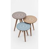 Hüsün Dekoratif Zigon Sehpa Set (6'LI TABLO HEDİYELİ)