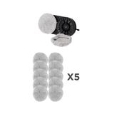 Hutt Cam Silme Temizleme Robotu Bezi 5 Li Set (10 Adet) Ddc55/C6/S8 Uyumlu Mikro Fiber Yedek Bez