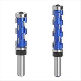 Huttrequ 2pcs 12MM-SHANK Düz Kesme Yönlendirici Bitleri Çift Yatak Spiral Kırpma Aracı Ahşap Freze Kesici Aracı Ahşap Için (Yurt Dışından) - 1 Adet