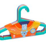 Huub Hanger Plastik Çocuk Askısı, Elbise Askısı, Renkli Askı, Slim Askı (Standart, Adet, 24)