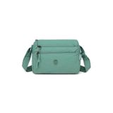 Hüvendo Smart Bags Mint Kadın Omuz Çantası Hafif Kumaş Çok Cepli Çapraz Uzun Askılı