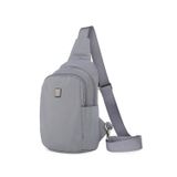 Hüvendo Smart Unisex Body Bag Tasarım Vücut Sırt ve Göğüs Çantası Ayarlanabilir Askılı Gri
