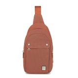 Hüvendo Smart Unisex Body Bag Tasarım Vücut Sırt ve Göğüs Çantası Ayarlanabilir Askılı Kiremit