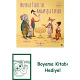 Huysuz Tilki ile Anlayışlı Leylek + Boyama Kitabı