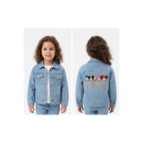 Huzeyfe Kids KIZ ÇOCUK TAŞLI KOT CEKET
