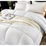 Huzur Çeyiz200x240 2.5 KG ÜRÜN ÇAMAŞIR MAKİNESİNDE YIKANABİLİRDİKİŞLER AÇILMAZ SAĞLAM DİKİŞTİRÇİFT TARAFI BEYAZ - 200 x 240 cm - 010 - Beyaz