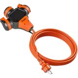 Huzur Elektrik Bylion Askı Tipi Uzatma Prizi 10M 3x1,5mm Ttr Kablo Kapaklı 952-303-1210/ 3WHS-10315-F - Turuncu