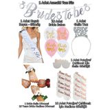 Huzur Party Store 35 Parça Gümüş Bride To Be Seti Bekarlığa Veda Partisi Malzemeleri Kuşak Dövme Taç Balon Süsleri