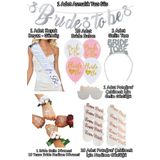 Huzur Party Store 35 Parça Gümüş Bride To Be Seti Bekarlığa Veda Partisi Malzemeleri Kuşak Dövme Taç Balon Süsleri