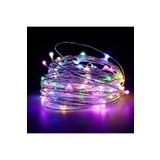 Huzur Party Store 5 Metre Karışık Renkli Ramazan Bayramı Işığı Süsü Peri Led Işık Dekoratif Pilli 3 Fonksiyonlu Lamba