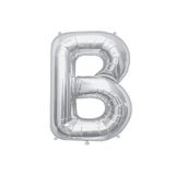 Huzur Party Store 75 Cm Gümüş Orta Boy Gri Folyo Balon 34" Inç Silver B Harfi