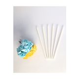 Huzur Party Store Beyaz Renkli 14 Cm Simli Göz Alıcı Ince Kibar Işıl Işıl 6 Lı Doğum Günü Parti Pasta Kek Mumu