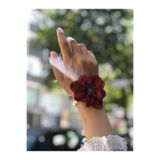 Huzur Party Store Bride To Be 10 Adet Nedime Gelin Bilekliği Tüy Ve Inci Detaylı Bordo Renkli Bekarlığa Veda Partisi