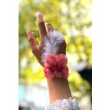 Huzur Party Store Bride To Be 10 Adet Nedime Gelin Bilekliği Tüy Ve Inci Detaylı Nar Çiçeği Bekarlığa Veda Partisi