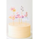 Huzur Party Store Bride To Be Vintage Pasta Süsü 5’li Set Bekarlığa Veda Partisi Gelin Konseptli Kürdan Dekor Süsleri