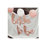 Huzur Party Store Bride To Be Yazılı El Yazısı Folyo Rose Gold Renkli Balon Bekarlığa Veda Partisi Büyük Balon Seti