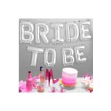 Huzur Party Store Bride To Be Yazılı Folyo Balon Konsept Gümüş Renkli Gri Bekarlığa Veda Partisi Büyük Balon