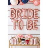 Huzur Party Store Bride To Be Yazılı Folyo Balon Konsepti Rose Gold Renkli Bekarlığa Veda Partisi Büyük Balon Seti