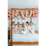 Huzur Party Store Bride Yazılı 85 Cm Folyo Balon Konsepti Rose Gold Renkli Bekarlığa Veda Partisi Büyük Balon Seti