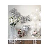 Huzur Party Store Bride Yazılı Folyo Balon Konsept Gümüş Renkli Gri Bekarlığa Veda Partisi Temalı Büyük Balon