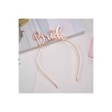 Huzur Party Store Bride Yazılı Metal Taç Rose Gold Renkli Bakır Renginde Bekarlığa Veda Partisi Konsepti Kaliteli Taç